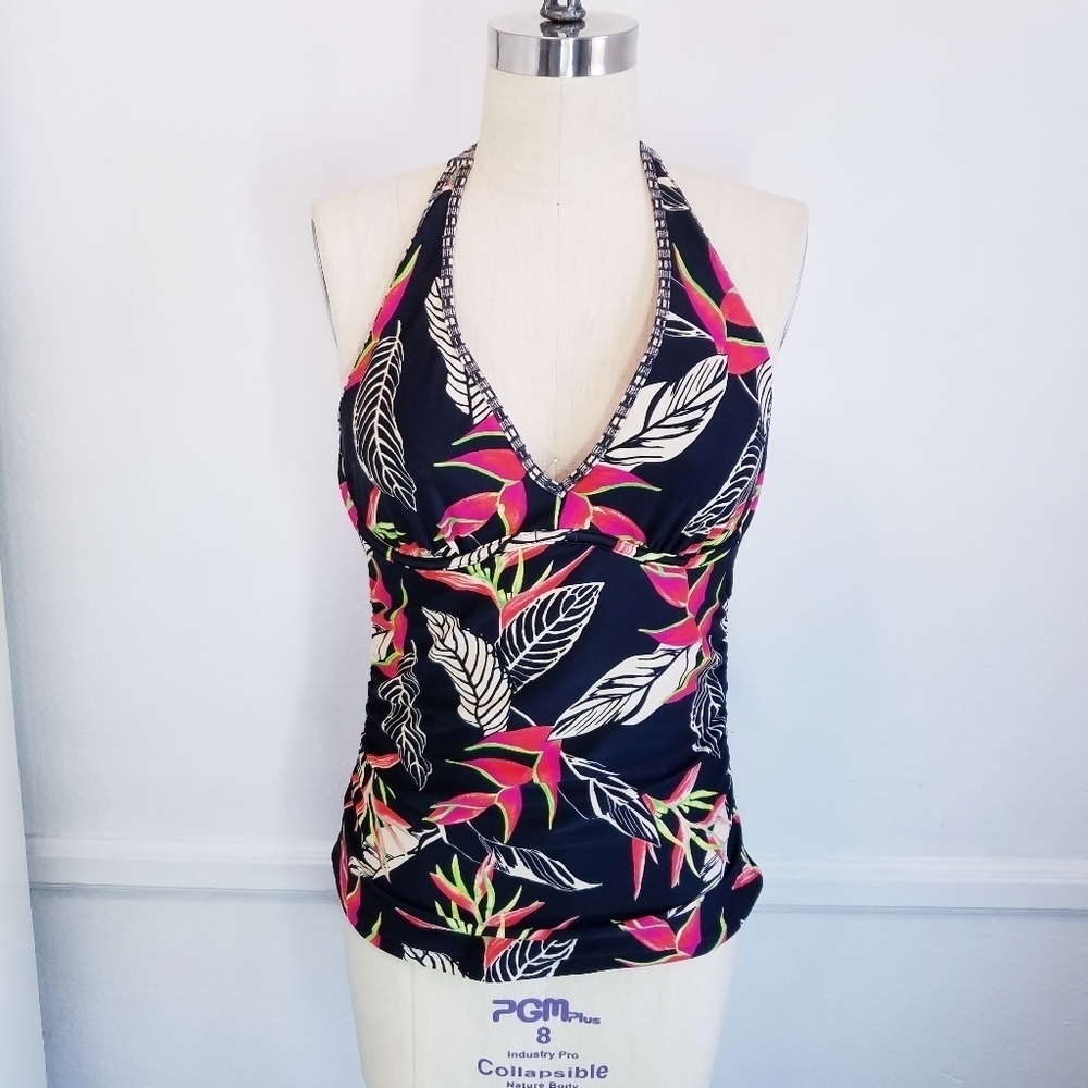 🌸 Athleta | Print Tankini  Swim Halter Top‎ - Picture 3 of 15